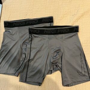 Nike Gray Boxer Briefs Athletic Fit